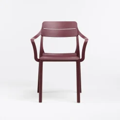 Silla de jardín Nardi CASSIA borgogna con brazos