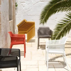 Silla de jardín Nardi NET corallo