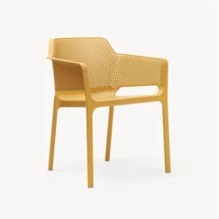 Silla de jardín Nardi NET mostaza con brazos