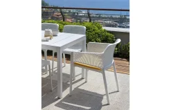 Silla de jardín Nardi NET taupe con brazos