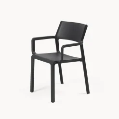 Silla de jardín Nardi TRILL antracita con brazos