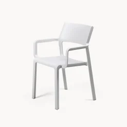 Silla de jardín Nardi TRILL blanco con brazos-
