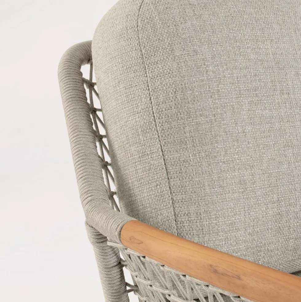 Sillón butaca de jardín Bizzotto EULERO gris
