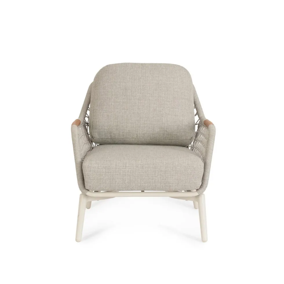 Sillón butaca de jardín Bizzotto EULERO gris