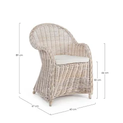 Sillón butaca de jardín Bizzotto MARTIN beige