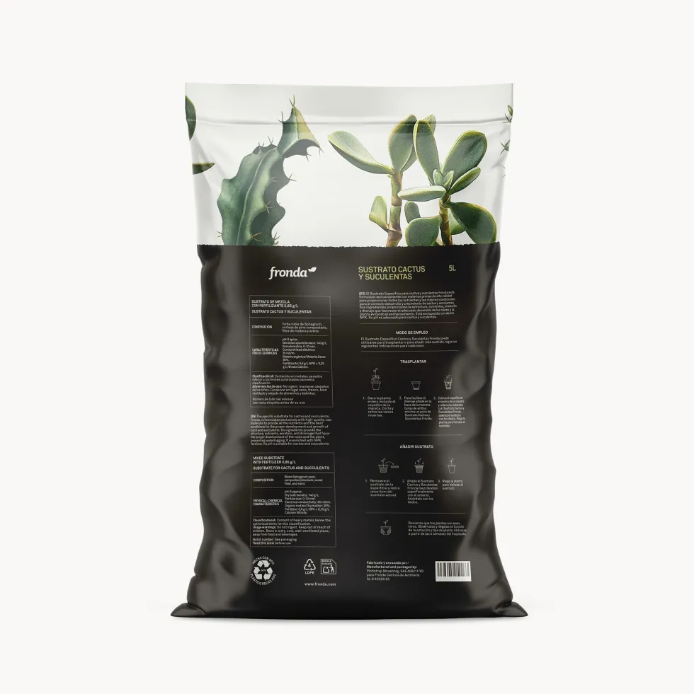 Sustrato para cactus Fronda