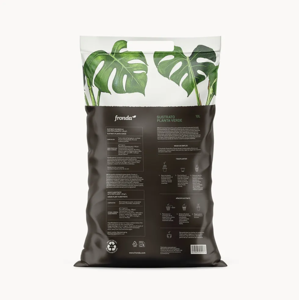 Sustrato para plantas verdes Fronda