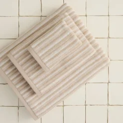 Toalla de manos de jacquard a rayas Ramed