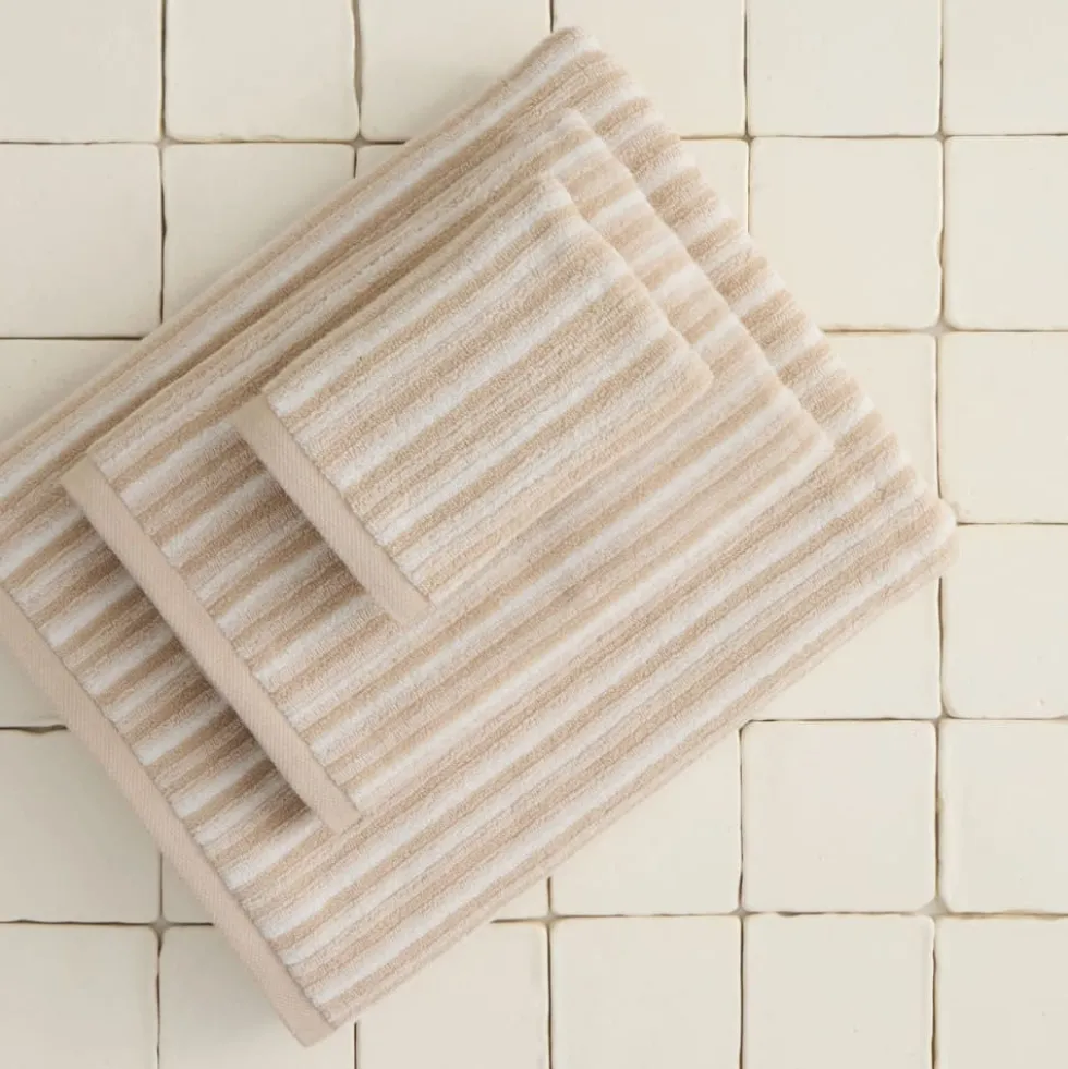 Toalla de manos de jacquard a rayas Ramed