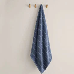 Toalla de manos de velour a rayas Meto