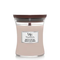 Vela perfumada WoodWick Core Vanilla & Sea Salt (Medium)