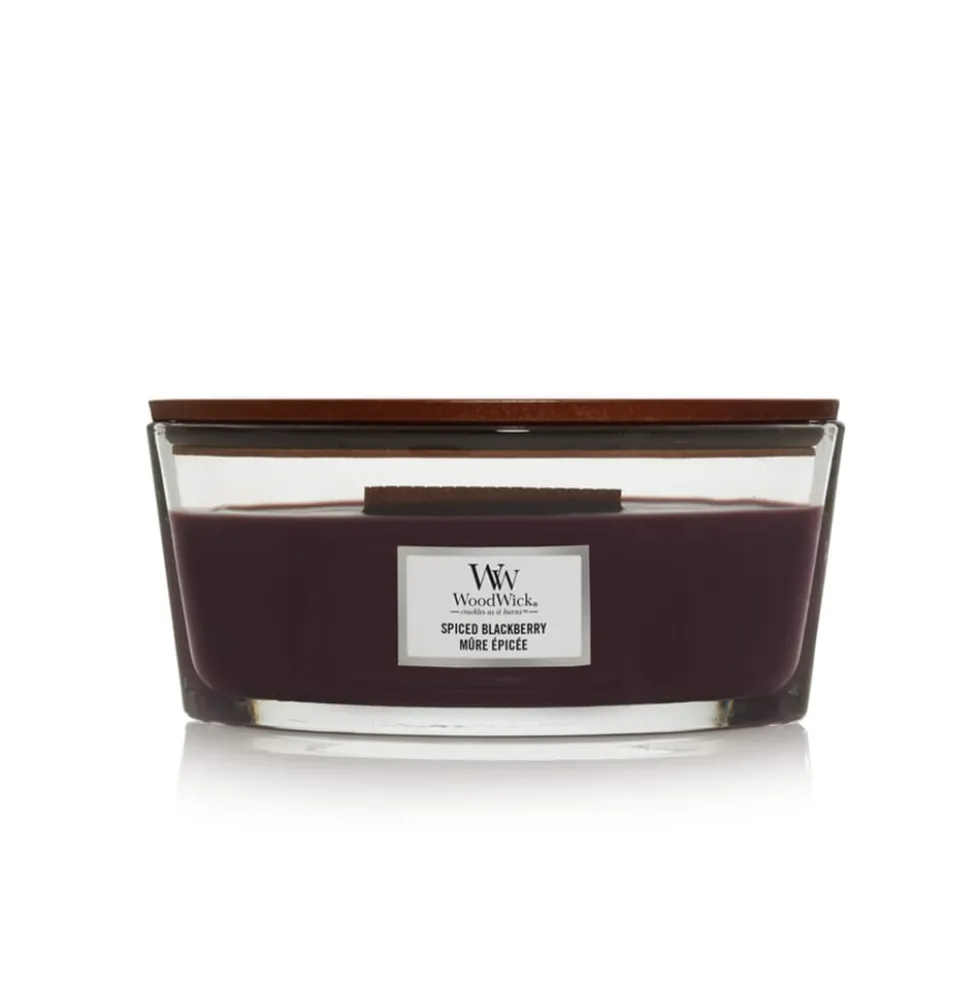 Vela perfumada WoodWick Core Spiced Blackberry (Ellipse)