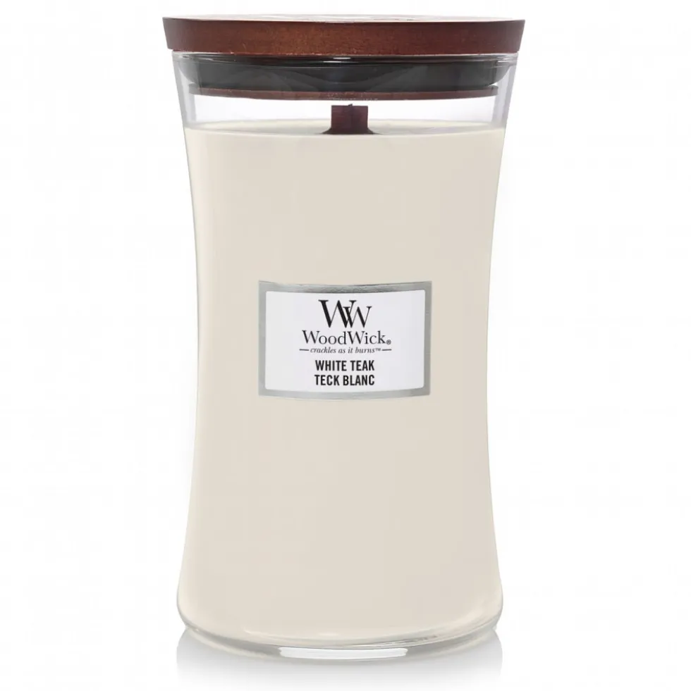Vela perfumada WoodWick Core White Teak (Large)