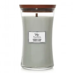 Vela perfumada WoodWick Core Lavender & Cedar (Large)